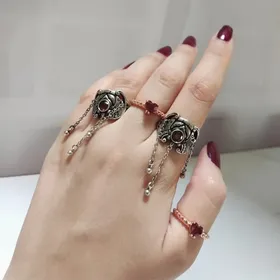 انگشتر گرانچ پروانه/ سنگ گارنت پینترستی