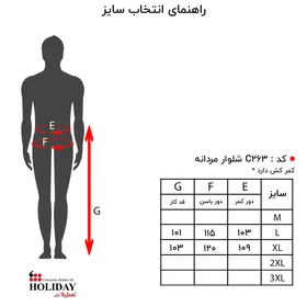 شلوار مردانه C263