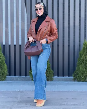 کت یقه‌انگلیسی چرم
