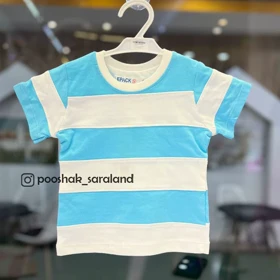 تیشرت کودک راه راه رنگی 1 تا 5 سال