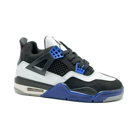 کفش کتانی ساق‌دار مردانه سفید مشکی Nike air jordan 4
