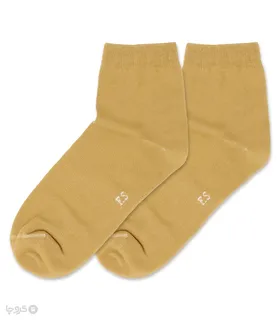 جوراب نیم ساق فانی ساکس ساده طیف زرد کد 800
