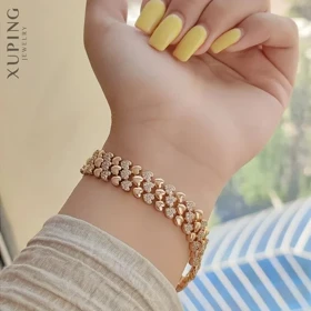 دستبند زنانه طرح قلبی لاوینا نگین‌دار برند ژوپینگ