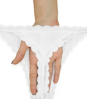 شورت زنانه بکلس نخ و دانتل Neev نیو کد 422 سفید White