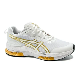 کفش کتانی مردانه مدل اسیکس ASICS رنگ سفید طلایی