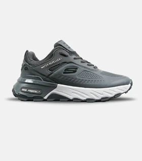 کفش کتانی طبی زنانه و مردانه طوسی SKECHERS water repellent