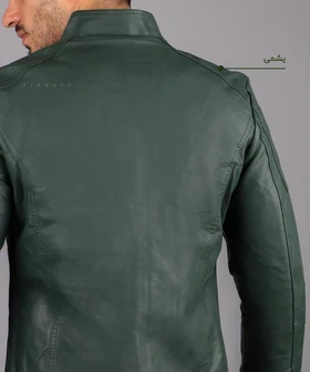 کت چرم مردانه ساده 2318