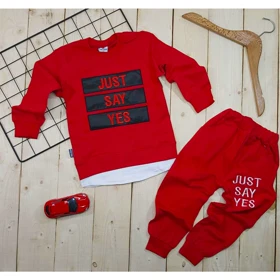 بلوز شلوار پسرانه JUST SAY YES