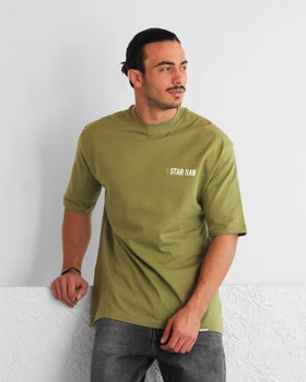 تیشرت نخ پنبه جی استار Basic Warm Upper G Star T-Shirt