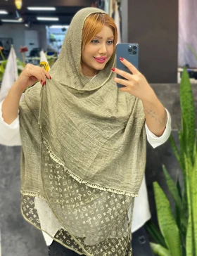شال وارداتی حریر ملورین کد : L212