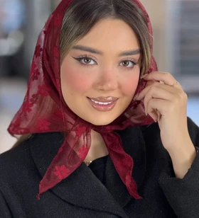 اسکارف شکوفه توری کد1052