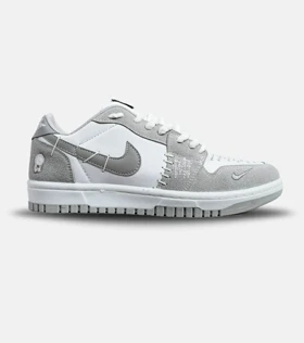 کفش کتانی مردانه و زنانه طوسی سفید نایک NIKE jordan Vodoo