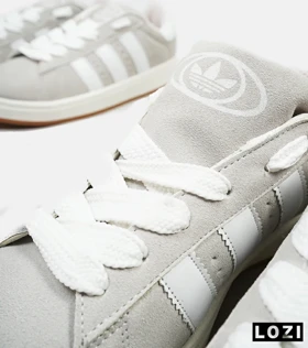 کفش کتانی مردانه و زنانه طوسی سفید ADIDAS Campus
