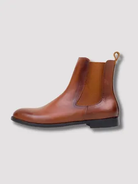 نیم بوت بغل کش عسلی ZARA