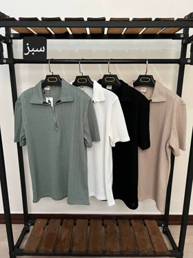 تیشرت نیم زیپ  ترک 4214