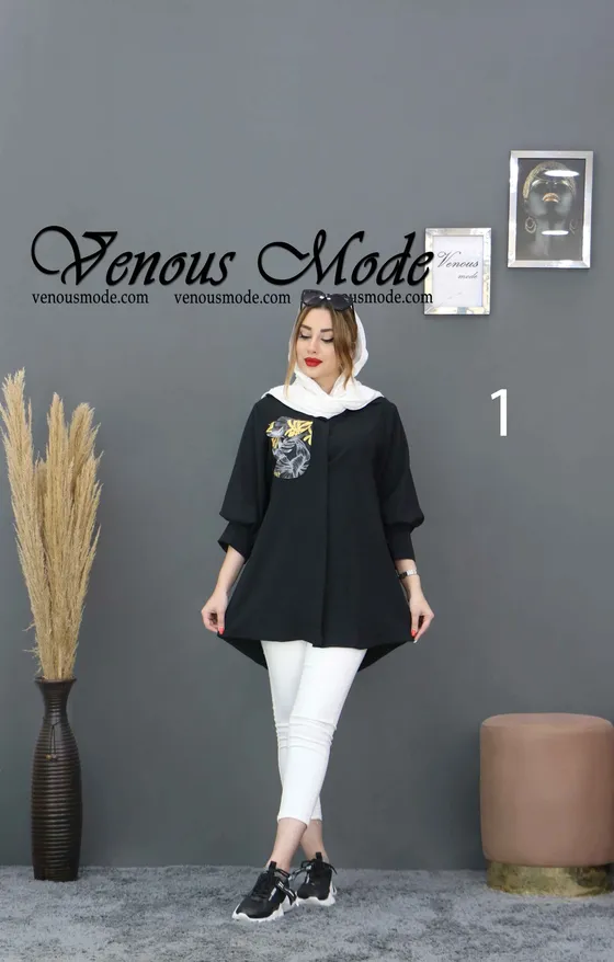 مانتو ابروبادی جیب طرحدار