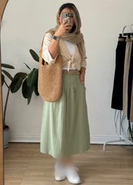 دامن مراکشی همراه با کمربند