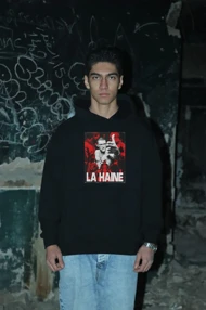 هودی مشکی اسپرت طرح La haine - فواصل