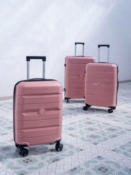 چمدان رزمری مدل Rose Merry RL-303-3S سایز متوسط صورتی روشن