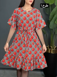 پیراهن فلور یلدایی 3669