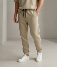 شلوار جاگر پارچه دورس 3 نخ داخل کرکی