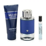 ست هدیه 3 عددی ادوپرفیوم مردانه مون بلان مدل Explorer Ultra Blue حجم 100 میلی لیتر