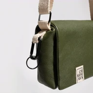 کیف کراس بادی چرم مدل cloud (green)