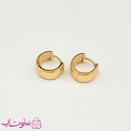 گوشواره حلقه‌ای پهن ژوپینگ آینه ای کد 1391