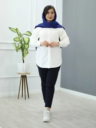 شومیز سفید پنبه