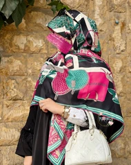 روسری ابریشم توییل زنانه