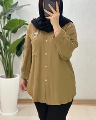تونیک جیب گلدوزی زنانه