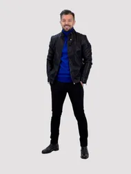 ست کامل چرم مشکی
