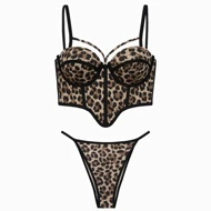 ست شورت و سوتین زنانه ماییلدا مدل اسفنجی نیم جک پایه بلند هارنس دار کد 5460-813