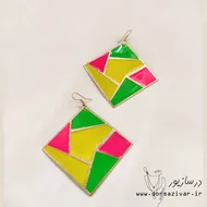 گوشواره لعابی زنانه