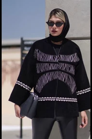 پالتو کتی مخمل تیکه دوزی