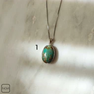 گردنبند فیروزه زنانه - کد 251288