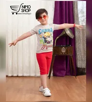 تیشرت شلوارک پسرونه مدل پسر گربه ای