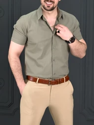 پیراهن 270122 AKOMOD زیتونی