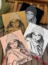 تیشرت کلاه نگینی