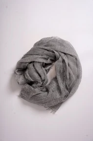 شال لینن ریشه دار زنانه