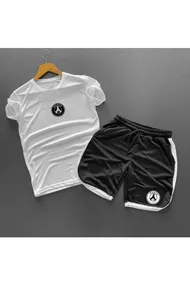 ست بالا و پایین پرینت زنانه-مردانه پاریس Parisbaskılımavitakım