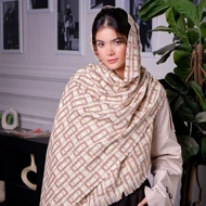 شال پاییزه موهر طرح مستطیلی 20528