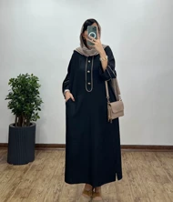 مانتو بلند مغزی‌دوزی زنانه