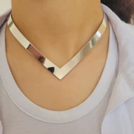 گردنبند چوکر (طوق) گردن مدل وی v
