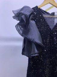 پیراهن ماکسی پولکی WING