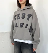 هودی خاکی برند Bershka