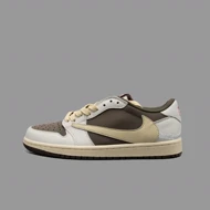 نایکی ایرجردن 1 ترویس اسکات ریورس موکا ساق کوتاه Nike Air Jordan 1 Low Travis Scott Reverse Mocha