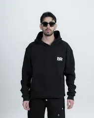 هودی مدل BR LOGO مشکی برند بورن ریچ bornrich