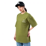زیگ تیشرت آستین کوتاه olive just be tshirt-9837