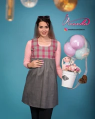 سارافون بارداری پشمی سه گل